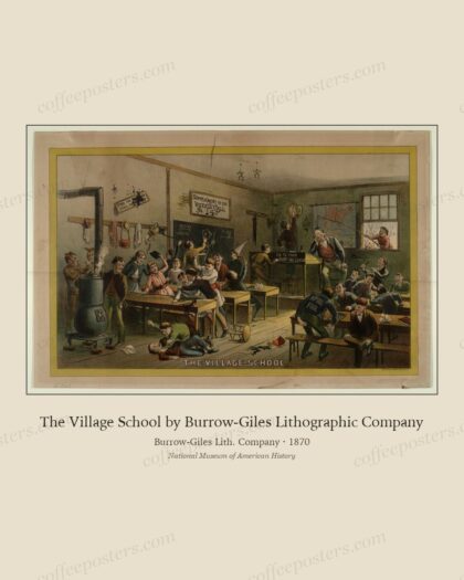 The Village School by Burrow-Giles Lithographic Company