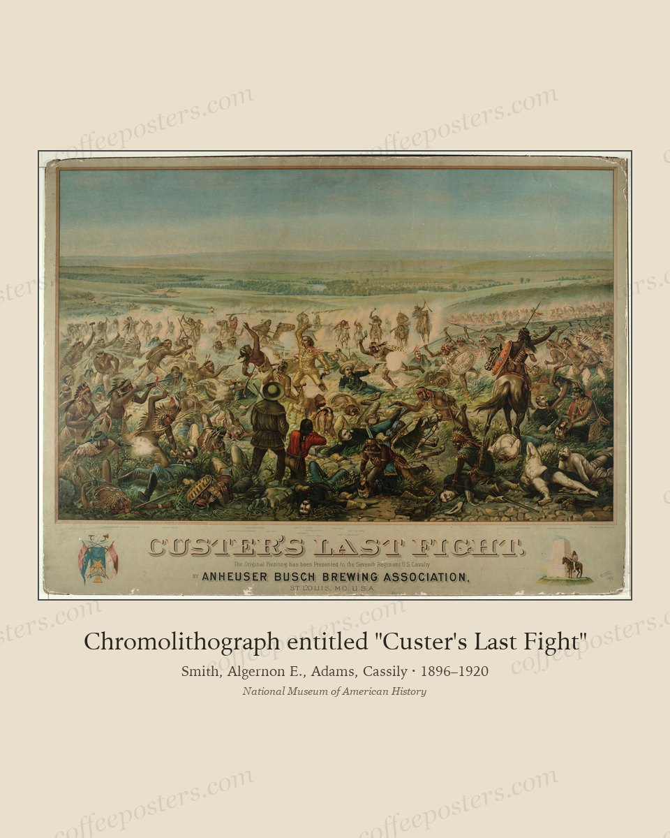 Chromolithograph entitled "Custer's Last Fight"
