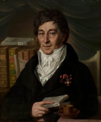 Portrait of Alexander Stakhiev by Dmitry Levitzky, 1818 — archival coffee print from Wikimedia Commons (institutional source)