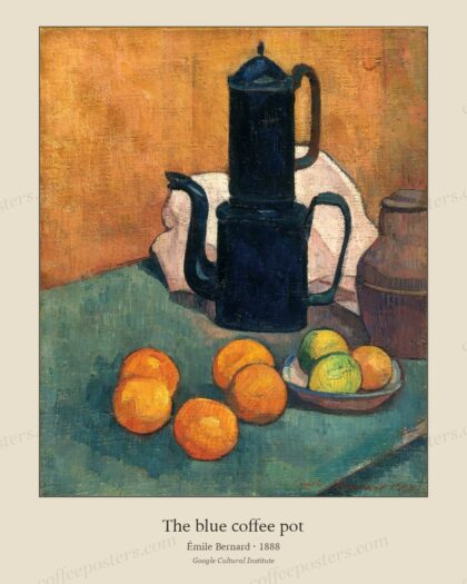 The blue coffee pot