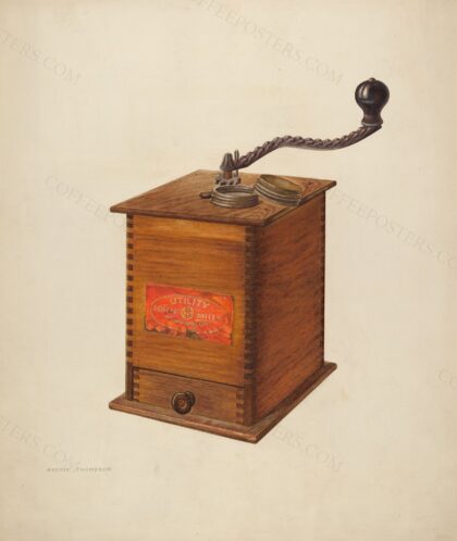 Coffee Grinder by Archie Thompson, c. 1940 — archival coffee print from The National Gallery, London