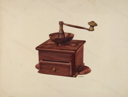 Coffee Grinder by Dayton Brown, 1937 — archival coffee print from The National Gallery, London