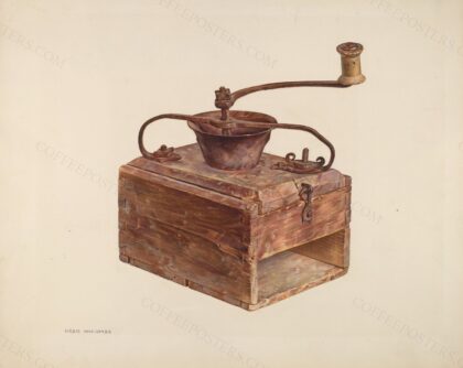 Coffee Grinder by Orrie McCombs, c. 1940 — archival coffee print from The National Gallery, London