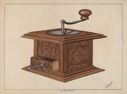 Coffee Grinder by Raymond Manupelli, c. 1936 — archival coffee print from The National Gallery, London