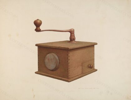 Coffee Grinder by William H. Edwards, c. 1940 — archival coffee print from The National Gallery, London