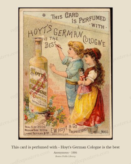 This card is perfumed with - Hoyt's German Cologne is the best