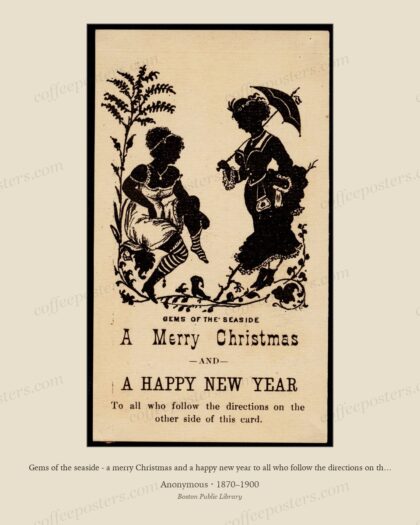 Gems of the seaside - a merry Christmas and a happy new year to all who follow the directions on the other side of this