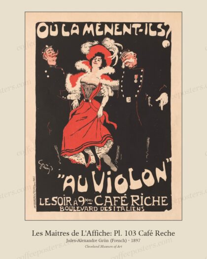 Les Maitres de L'Affiche: Pl. 103 Café Reche
