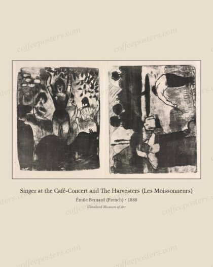 Singer at the Café-Concert and The Harvesters (Les Moissonneurs)