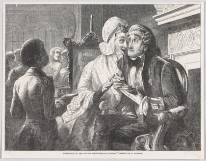 Scandal, from the "Illustrated London News" by Abraham Solomon