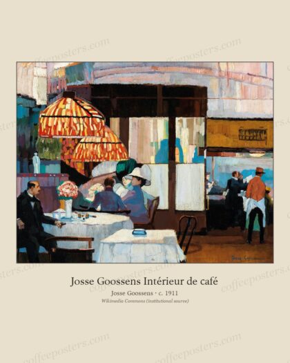 Josse Goossens Intérieur de café