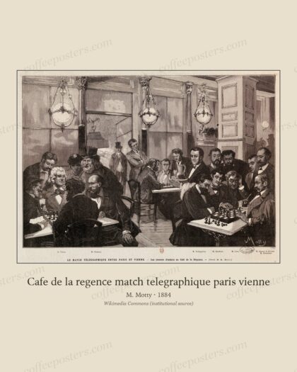Cafe de la regence match telegraphique paris vienne