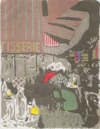 Die Konditorei by Édouard Vuillard, 1899 — archival coffee print from Wikimedia Commons (institutional source)
