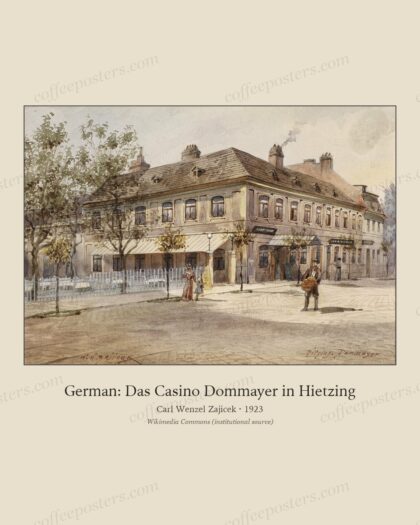 German: Das Casino Dommayer in Hietzing