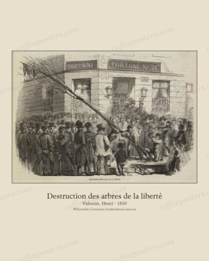 Destruction des arbres de la liberté
