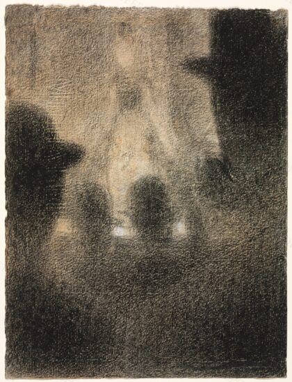 Café-concert by Georges Seurat, 1887 — archival coffee print from Cleveland Museum of Art