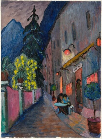 Marianne von Werefkin Strassencafé by Marianne von Werefkin, 1921 — archival coffee print from Wikimedia Commons (institutional source)
