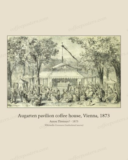 Augarten pavilion coffee house, Vienna, 1873