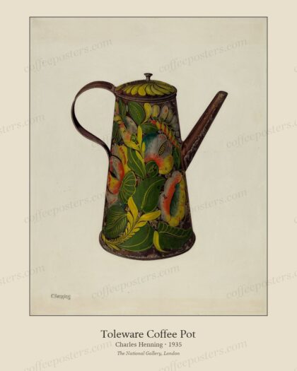 Toleware Coffee Pot