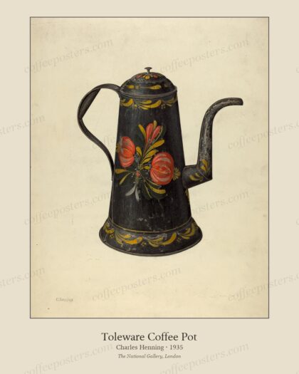 Toleware Coffee Pot