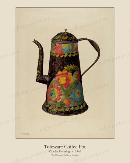 Toleware Coffee Pot