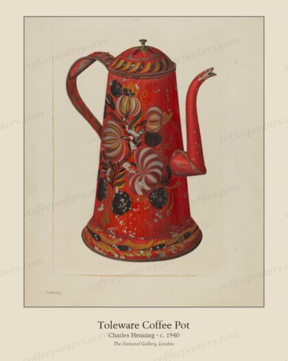 Toleware Coffee Pot