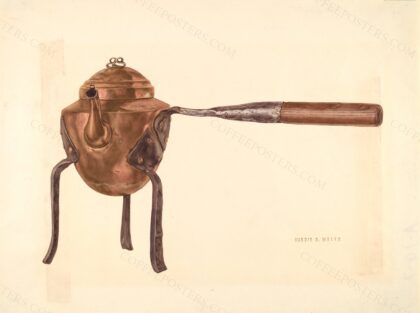 Bishop Hill: Coffee Pot by Hardin Walsh, c. 1938 — archival coffee print from The National Gallery, London