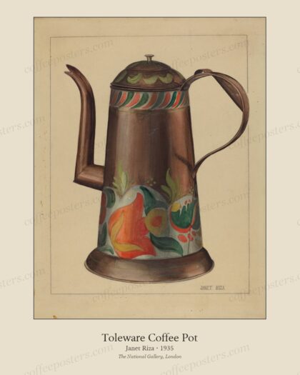 Toleware Coffee Pot