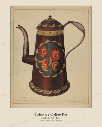 Toleware Coffee Pot