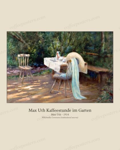 Max Uth Kaffeestunde im Garten