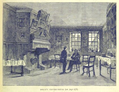 Dolly's Coffee-house by Joseph Swain, 1873 — archival coffee print from Wikimedia Commons (institutional source)
