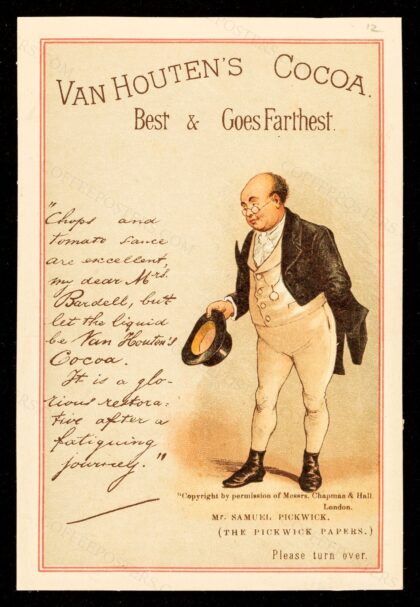 Van Houten's cocoa : best and goes farthest... : Mr. Samuel Pickwick / C.J. van Houten & Zoon