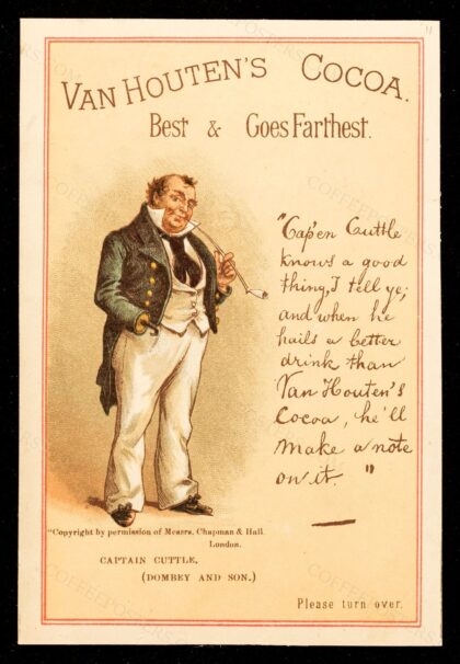 Van Houten's cocoa : best and goes farthest... : Captain Cuttle / C.J. van Houten & Zoon