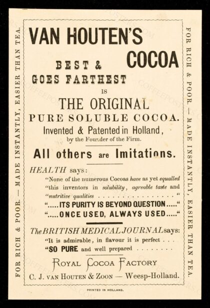 Van Houten's cocoa : best and goes farthest... : Micawber / C.J. van Houten & Zoon