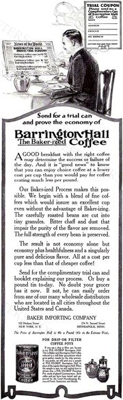 Barrington Hall Coffee -1917A