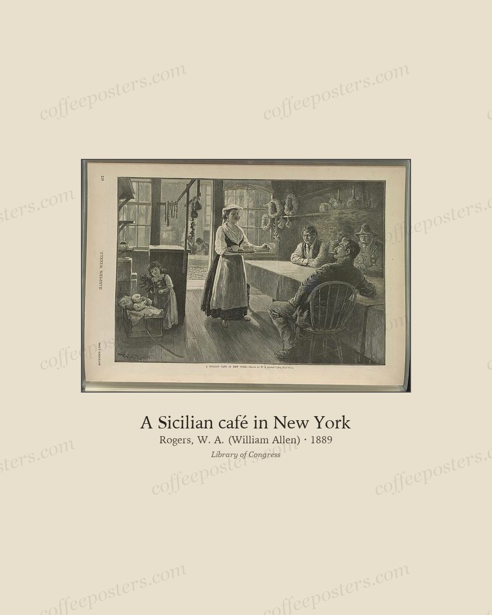 A Sicilian café in New York