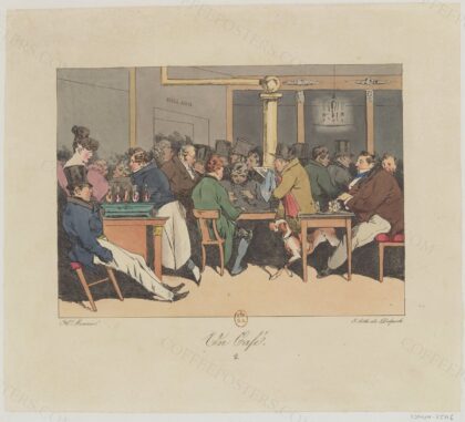 Un café : [estampe] / H[enr]i Monnier