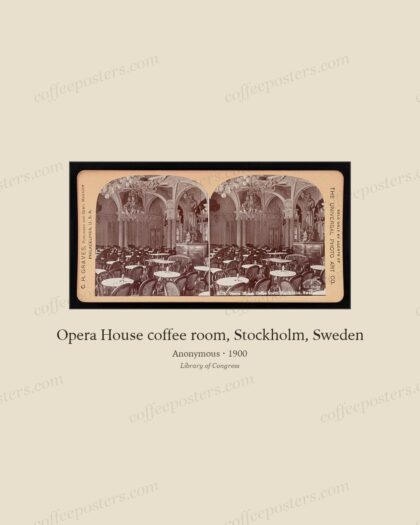 Opera House coffee room, Stockholm, Sweden