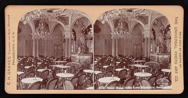 Opera House coffee room, Stockholm, Sweden
