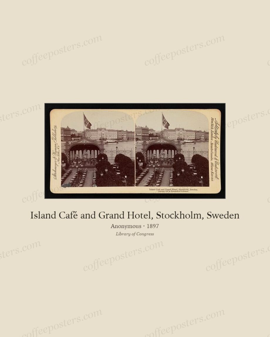 Island Café́ and Grand Hotel, Stockholm, Sweden
