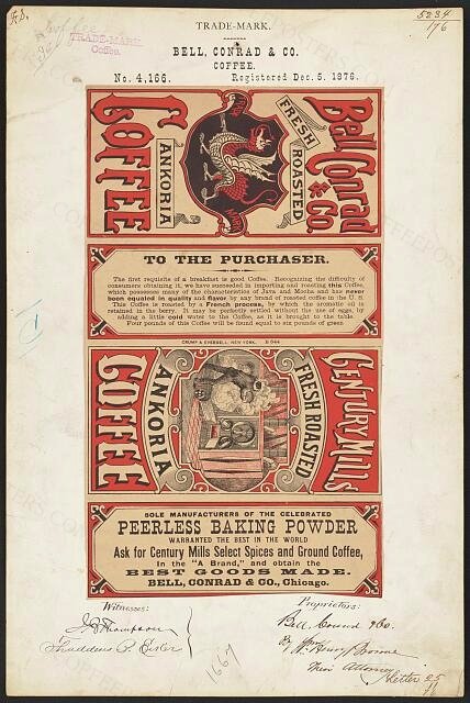 [Trademark registration by Bell, Conrad & Co