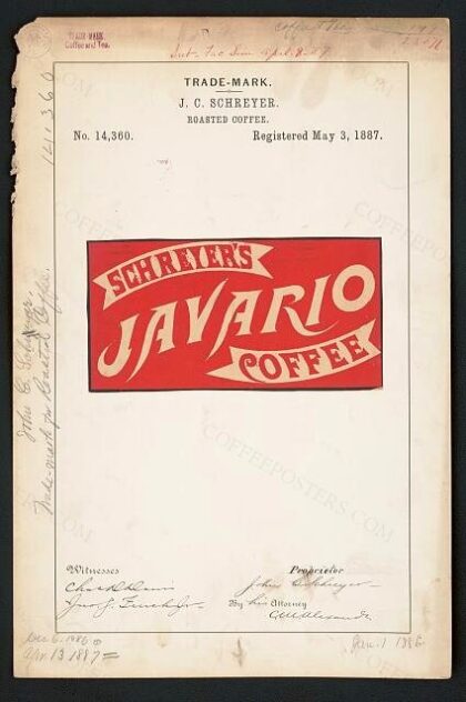 [Trademark registration by J. C