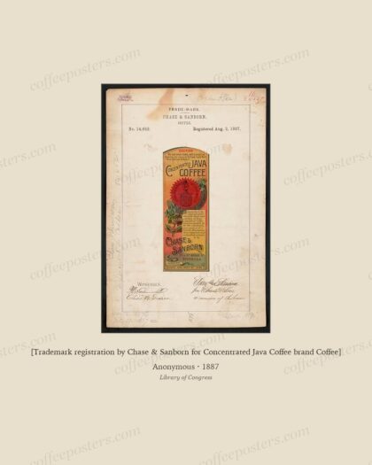 [Trademark registration by Chase & Sanborn for Concentrated Java Coffee brand Coffee] by Anonymous