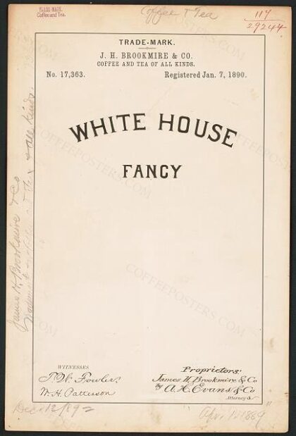 [Trademark registration by J. H. Brookmire & Co