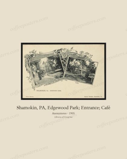 Shamokin, PA, Edgewood Park; Entrance; Café