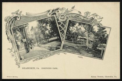 Shamokin, PA, Edgewood Park; Entrance; Café