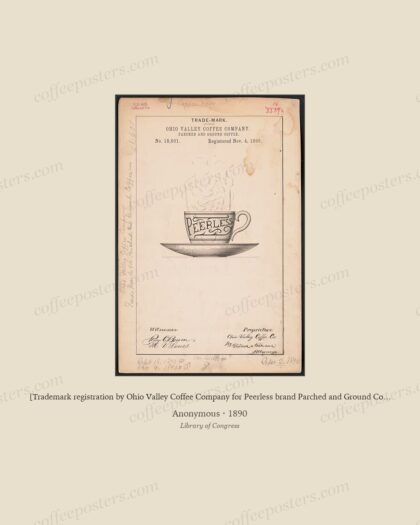 [Trademark registration by Ohio Valley Coffee Company for Peerless brand Parched and Ground Coffee]