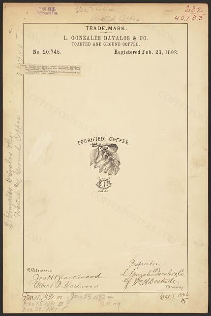 [Trademark registration by L. Gonzales Dávalos & Co