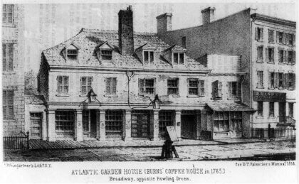 Atlantic Garden House [Burns' Coffee House in 1765]