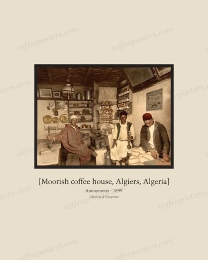 [Moorish coffee house, Algiers, Algeria]